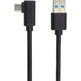 PremiumCord USB-C 90° 3 m - Schwarz,