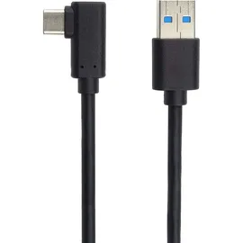 PremiumCord USB-C 90° 3 m - Schwarz,