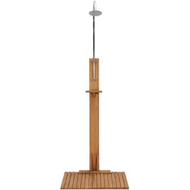 vidaXL Gartendusche 75 x 210 cm massivholz teak
