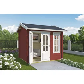 Lasita Maja Alex 2,5 x 2,0 m rot inkl. Fussbodenbretter