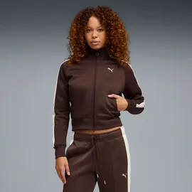 Puma Damen T7 Always ON Kurze Trainingsjacke L, Chocolate Brown - L