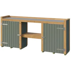 Weka Killarney Pflanztisch 300 cm Grau-Grün/Eiche