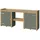 Weka Killarney Pflanztisch 300 cm Grau-Grün/Eiche