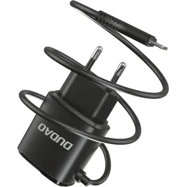 DUDAO 2x USB Ladegerät mit Lightning Kabel Schwarz