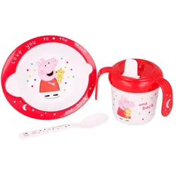 Stor Peppa Pig Babygeschirr 3er Set Geschirr