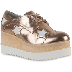 Damen Plateauschuhe in Silber
