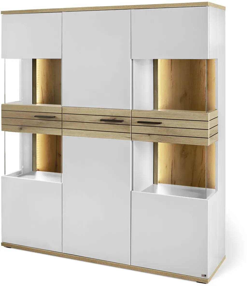 Set one by Musterring Highboard SET ONE QUINCY - B/H/T ca. 135.00x155.00x40.00