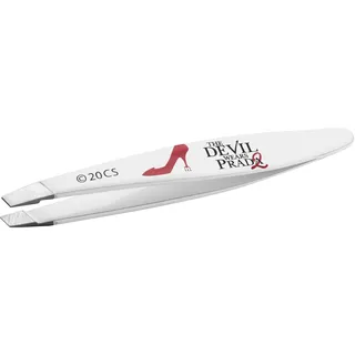 Tweezerman The Devil Wears Prada 2 Mini Slant Tweezer Handgefeilte Spitzen, Reisegröße