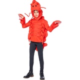 Funidelia | Hummer Kostüm für Jungen und Mädchen Tiere - Kostüm für Kinder & Verkleidung für Partys, Karneval & Halloween - Größe 3-4 Jahre - Rot