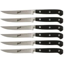 Berkel Adhoc Glossy Black Steak Set 6-tlg. gezackt,