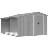 vidaXL Gerätehaus 277 x 365,5 x 179 cm Grau
