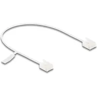 Delock RJ45 Netzwerkkabel Cat.6 UTP Ultra Slim 0,3 m weiß mit kurzen Steckern