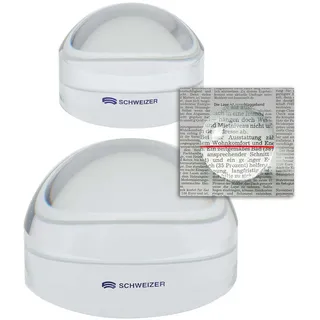 Schweizer Optik Schweizer Hellfeldlupe mit Lesezeile 65mm