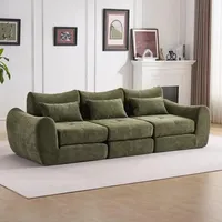 Modulares 3-sitzer Schlafsofa In L-form, Sofa Mit Schlaffunktion, Werkzeuglos Montierbar, Platzsparend
