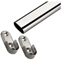 SO-Tech Garderobenstange oval 150 x 3 x 15 cm