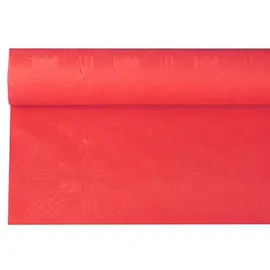 Papstar Papiertischtuch mit Damastprägung 6 m x 1,2 m rot