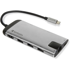 Verbatim Multiport Hub, USB-C 3.0 [Stecker] (49142)
