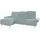 PLACES OF STYLE Ecksofa »Manhattan L-Form« 2 Sitze mit elektrischer Relaxfunktion, verstellbare Armlehnen blau
