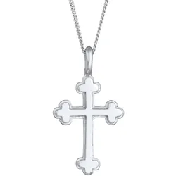 Elli Antik Kreuz Symbol Basic Religion 925 Silber Ketten   Damen