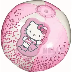 HAPPY PEOPLE 16982 Hello Kitty Strandball mit 3D Motivfigur, 29 cm Ø