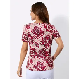 Lady WITT WEIDEN Druck-Shirt in rot-burgund-bedruckt | Gr.: 52