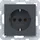 Hager Schuko-Steckdose 2 St. Anthrazit Matt