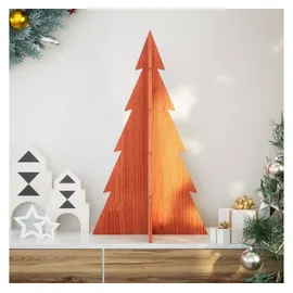 vidaXL Weihnachtsbaum Holz zum Schmücken Braun 80 cm