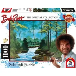 SCHMIDT SPIELE 57536 PUZZLE 1000 Teile Bob Ross - Abgelegene Brücke