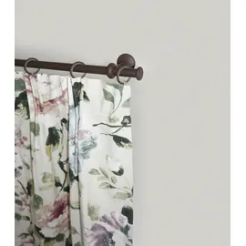 GARESA Gardinenstange Esperanca braun Rost L:130cm Ø:16mm, Metall, Gardinenstangen, rustikale Vorhanggarnitur, verlängerbar, Eisen, Endkappe, mit Ringe