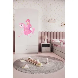 raumhirsch furniture Kinderkleiderschrank 90 x 175 x 52 cm Holzwerkstoff weiß