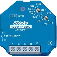 Eltako FMS61NP-230V Funkaktor Multifunktions-Stromstossschalter UP 1+1 Schliesser 10A/250V AC, 30200330