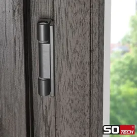 SO-Tech Fensterband 95 mm Aluminium schwarz (2 Stück)