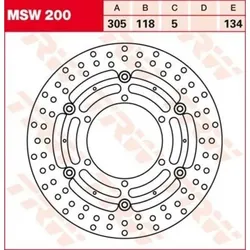 TRW Bremsscheibe MSW200 Bremsscheiben,Scheibenbremsen