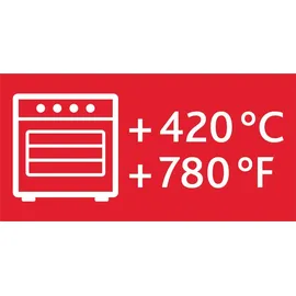 Emsa Clip&Close Glas rechteckig 450ml Aufbewahrungsbehälter Rot