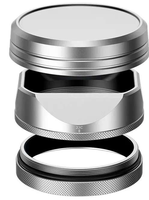 JJC Gegenlichtblende für Fuji X100VI silber