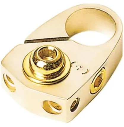  Batterieklemme Minuspol gold mit Batterieschutz 2 x 10 mm 