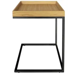 Jan Kurtz Pizzo 40 Beistelltisch Eiche natur | schwarz
