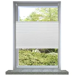 vidaXL Plissee Faltrollo Rollo Plisseerollo 100x200cm Weiß