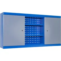 Güde Werkzeugschrank Metall 119 x 60 x 21 cm blau/grau 6 Fachböden abschließbar