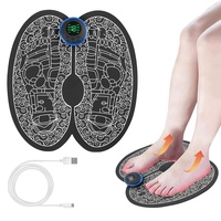 Neu Fussmassagegerät,EMS Elektrische Fußmassagegerät, Tragbares Fußmassagegerät,USB-Aufladung mit 8 Modi & 19 einstellbaren Intensitätsstufen for Pain and Circulation