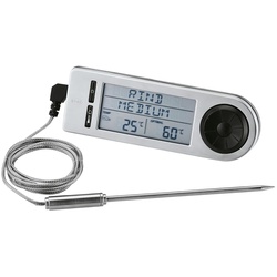 Bratenthermometer, digitaler Kerntemperaturmesser, –20 °C bis +250 °C, Edelstahl 18/10, 77211869-0 silberfarben/schwarz