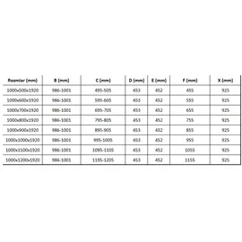Mexen Lima klappbare Duschkabine 100 x 100 cm, Transparent, Schwarz - 856-100-100-70-00 - Mexen