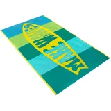 VOSSEN Strandtuch make waves 180 x 100 cm Baumwolle Blau Türkis