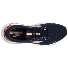 Brooks Damen Laufschuhe Adrenaline GTS 23 Peacoat/Tangerine/Peach, 40