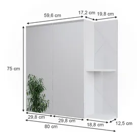 Vicco Irma 80 cm weiß