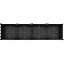 vidaXL Hochbeet 160 x 40 x 23 cm Schwarz