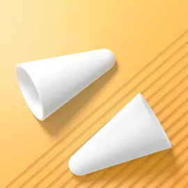 Baseus Austauschbare Silikonspitzen für Eingabestift kompatibel mit Apple Pencil 1 und 2 Weiß