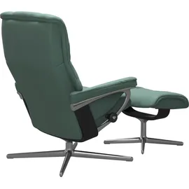 Stressless Mayfair mit Cross Base Leder 83 x 102 x 74 cm aqua green paloma