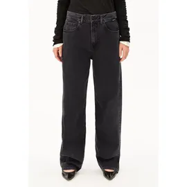 ARMEDANGELS HAAYI LOW WAIST BAGGY JEANS | 100% recycelte Baumwolle Non Stretch - schwarz (32-32)