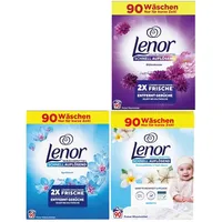 TRIO | Lenor Color-Voll-Waschmittel Pulver Blütentraum | April | Sensitiv 270 WL